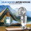 (Silver, -) 2026 3 in 1 Camping Fan Light, Solar Lantern Flashlight 2