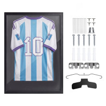 Vitrina para camiseta - DUOKU - ZSK-354-W - 90x70x3 cm - PC anti-UV 98% - Suspensión con gancho