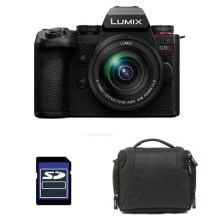 PANASONIC LUMIX G9 II Negro + 12-60 f/3.5-5.6 + Bolsa y Tarjeta SD 4 Go