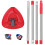 Red Spin Mop Head Base with Handle for Vileda Turbo Spin 2in1,3in1 1