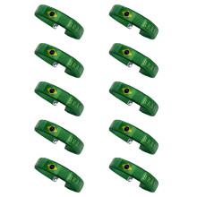 Colorful Sports Fan Bracelets Pack Of 10 Cheer Your-Brazil