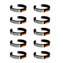 10Pieces DIY Festival Wristbands User Friendly-german black