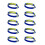 10Pcs Polyester Tournament Bracelets Accessory-Ukrainian 3 1