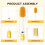 (Yellow, -) Brosse bouteille 4-en-1, vert 6