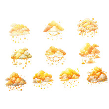 Decoratieve scrapbooking sticker decoratie-Rouyun Licht Snoep