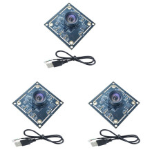 3X OV9732 1MP Cameramodule 100 Graden MJPG/YUY2 Instelbare Handmatige Focus 1280x720 met 2M Kabel voor WinXP/7/8/10/Linux