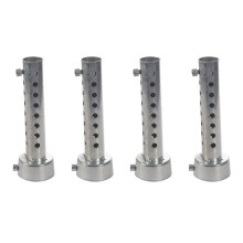 4X Silver Motorcycle Exhaust Can Muffler Insert Baffle DB Killer Silencer 45mm X 140mm