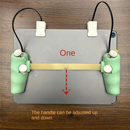 Tablet Game Controller with Four Buttons Six Fingers Game Button Handle Grip Suitable for Tablet