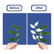 150 Folhas de Papel Cyanotype, Sun Art Paper Kit, Solar Drawing Paper Nature Printing Paper para Kids Adults Arts Crafts