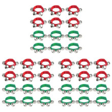36 Stück Handgelenkschellen, Glocken, Armbänder, Jingle Bells, Musikalische KnöChelglocken, Rhythmusinstrument für Kinder, Weihnachtsgeschenke,