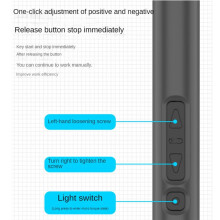 Destornillador Eléctrico, Kit de Destornillador Eléctrico 28 en 1, Destornillador Eléctrico Magnético de Precisión para Teléfono Portátil(A)
