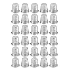 Naaien Vingerhoed Vingerbeschermer, 30 Stuks Metalen Vingerhoedring voor Handnaaien, Ambachtelijke Accessoires DIY Naaigereedschap