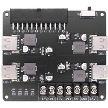 3.3-12V 4-Port USB ATX Power Adapter Board / Desktop PC Power Supply Module