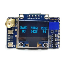 Módulo Receptor de Video VRX-75DF  5-36V 480mA con Pantalla OLED Que Muestra la Banda de Frecuencia/Canal/Amplitud de Señal RSSI