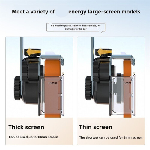 Car Phone Holder Screen Side Mount Adjustable Magnetic Phone Support Frame 360 Rotatable Universal Holdler Base 2