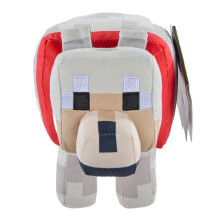 Minecraft Tamed Wolf 8" Plush Soft Toy Mattel Age 3+