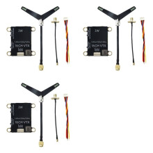 3X 1.4G 1.5G 1.6G 3W VTX 16CH Krachtige FPV Audio-Videozender NTSC/PAL voor FPV RC-Drone met Groot Bereik