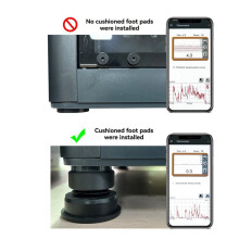 3X Anti-Vibration Rubber Feet for 3D Printers, for P1 X1 A1 A1 Anti-Slip, Dust-Proof Design