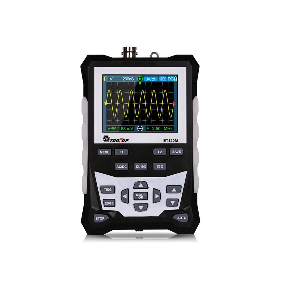 Photos - KVM Switch Zandona TOOLTOP ET120M 2.4inch Handheld Oscilloscope 120 MHz Color Analog Oscilloscope 1Mhz Square Wave Signal Output 