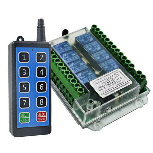 3X 8 Channel Wireless Rf Remote Control   9-72V Remote Control Wireless Remote Motor Control 2