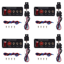 4X 12V Auto-ZÜNdschalter Motorstart-Druckknopf 3 Racing Panel Umschalten