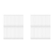 60 STKS Ijslollystokjes 4,5 Inch Acryl Cakesicle Stokjes Herbruikbare Ijs PopSticks Plastic Ijslollystokjes (Doorzichtig)