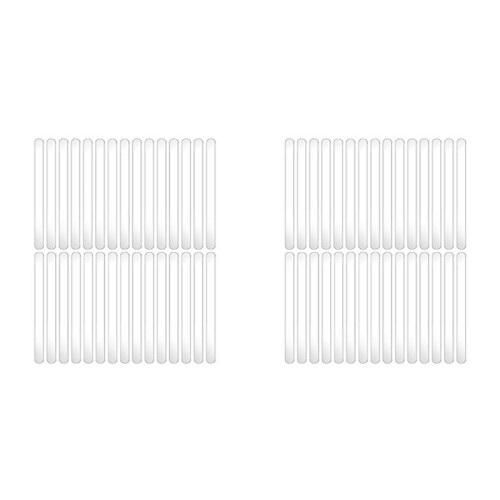 60 Stück Eisstäbchen, 4,5 Zoll, Acryl-Cakesicle-Stäbchen, Wiederverwendbare Eis-Popstäbchen, Plastik-Eisstäbchen (Transparent)