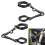 Motorcycle Universal Headlight Bracket Mount Clamp for 39mm-41mm Adjustable Headlight Mount Clamp Black 7