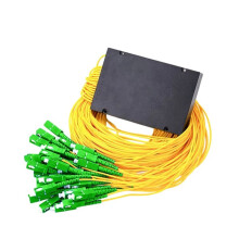 SC/APC 1x32 Glasfaser-Splitter 1:32 Glasfaser-Splitter-Koppler mit Geringer Einfügedämpfung SC/APC-Splitter für FTTH-Netzwerke
