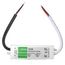 New Waterproof Power Supply IP67 Lighting Transformer AC 90-250V to 12V LED Driver 10W/15W Outdoor Adapter 15W