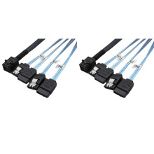 2X SAS HD36P SFF-8643 auf 4XSATA 7P Festplattendatenkabel Serverübertragungskabel SAS Adapterkabel