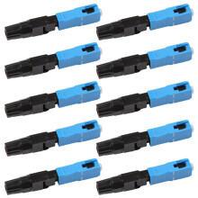 10 Connecteurs Rapides pour Fibre Optique SC UPC Monomode, Adaptateurs Rapides pour Fibre Optique SC Intégrés pour Réseau CATV