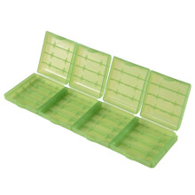 Pack of 32 PCS AA / AAA Battery Storage Hard Case Box-Green