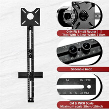 Router Milling Bracket,Cabinet Hardware Jig Router Guide Router Circle Cutting Jig Adjustable Router Jig