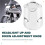 Motorcycle Chrome Headlight /Down Adjustment Knob for  Goldwing GL1500 ALL 1988-2000 Front Headlight /Down Knob 4