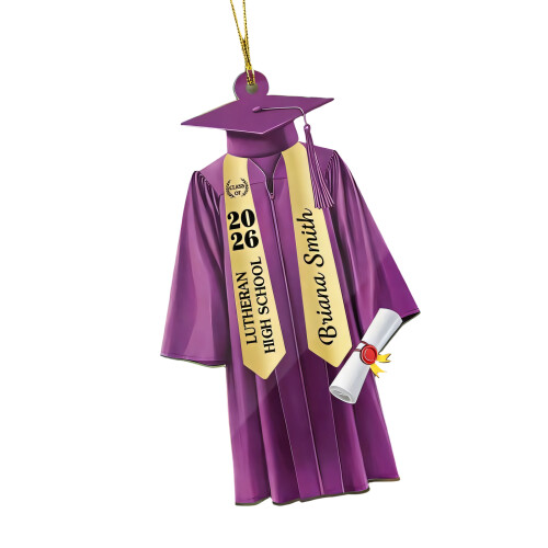 Décors de remise de diplôme créatifs en acrylique plat-Violet