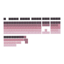 136 Touches OEM-Profile PBT Keycaps Gradient Translucide Touches Gravées Latéralement pour Clavier Mécanique de Jeu C