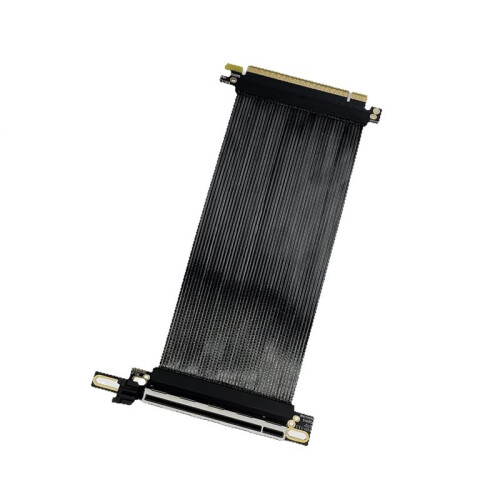 PCIe 5.0 X16 Riser Cable for  H1 270Reverse Right Angle Silver Plated Cable GEN 5/4 64GB/S GPU Extension Cable 20CM