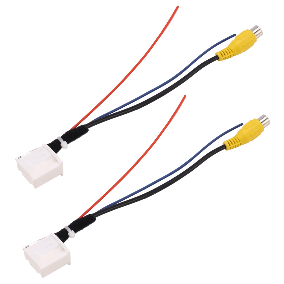 2X 16 Pin Car Rear View Camera Adapter Cable Parking Backup Camera Video Cable Adapter For Camry 7Th 4712487500602