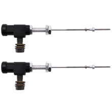 2X Motorcycle Hydraulic Clutch Master Cylinder Rod Brake Pump M10x1.25mm Aluminum Black