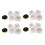 20Pcs Polisher / Buffer Kit Soft Wool Bonnet Pad White: 4 Pouces 1