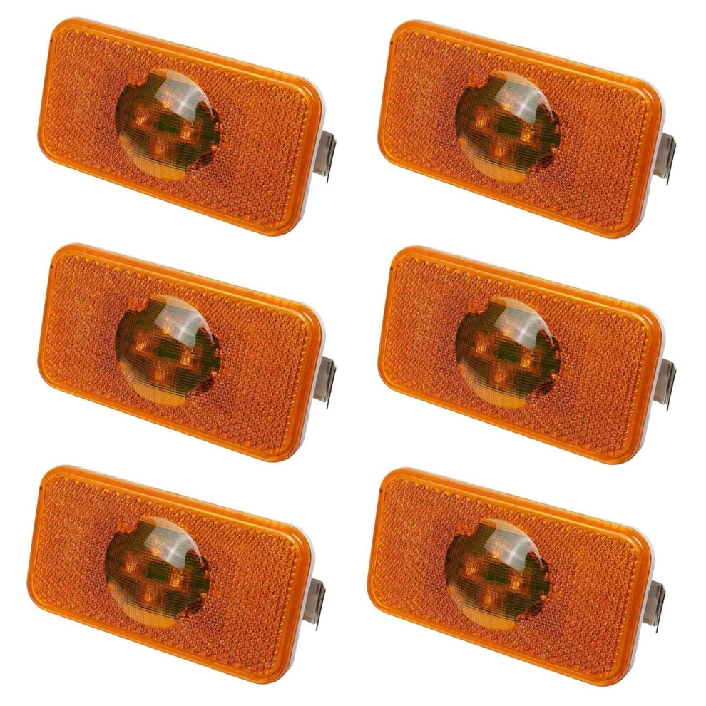 6X 24V Car Truck Led Side Indicator Lamp 4 Led For Trucks Fm/Fh Light/Amber 6031323067696