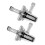 2Pcs Universal Motorcycle Right Angle Inline Fuel Filter 1/4 Inch 6mm Hose Lines for 1
