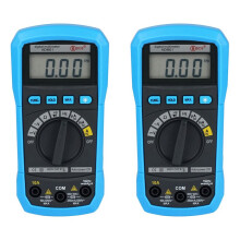 2X BSIDE ADM01 MultíMetro Digital MultifuncióN AC/ Voltaje Corriente Temperatura Resistencia Capacitancia Probador de Bolsillo
