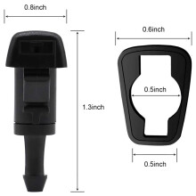 40 Pack Front Windshield Washer Nozzles Wiper Spray Kit Replacement for Ram 5116079AA,4805742AB,5303833AA
