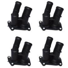 4X Thermostat Housing Coolant Flange Fit for C-Max Focus Fusion Mondeo Fiesta 2001-2012 1707050 2S6G-9K478-BC