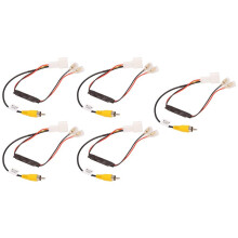 5X 4 Pin Car Reverse Camera Retention Wiring Harness Cable Plug Adapter Connector Fit for