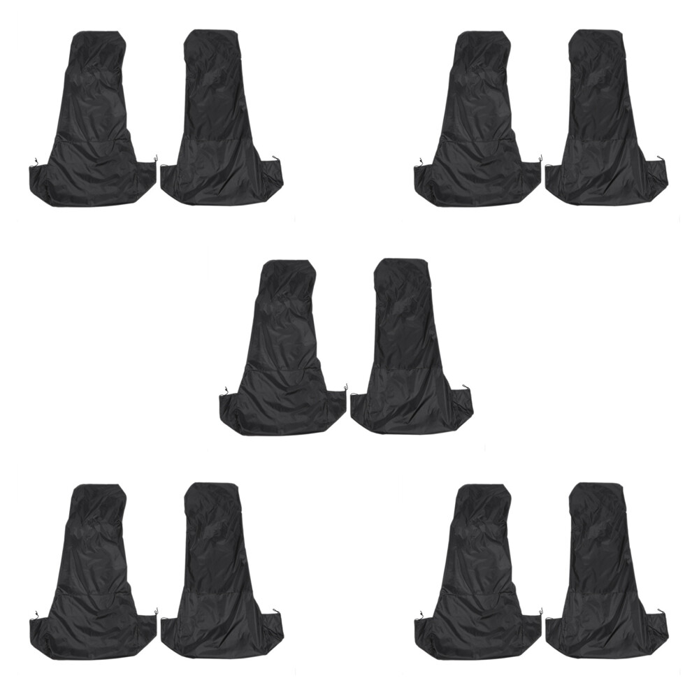 10X Universal Waterproof Nylon Front Car Van Covers Protectors Pair Black 4712487502798