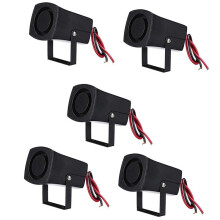 5X 12-24 V 6 Toni Auto Polizia Allarme Antincendio Suoneria Sistema di Allarme Sirena Altoparlante Avviso Altoparlante Allarme Sonoro Forte