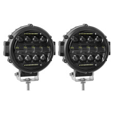 2X Round LED Work Light, 60W Flood Spot Combo LED Light Daytime Running Light Off Road Driving Lights for Truck SUV